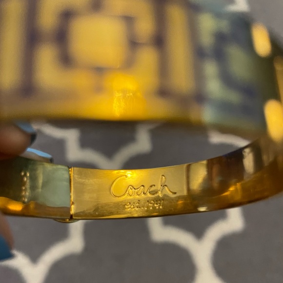 Authentic Coach Purple and Gold Bangle - Picture 4 of 7